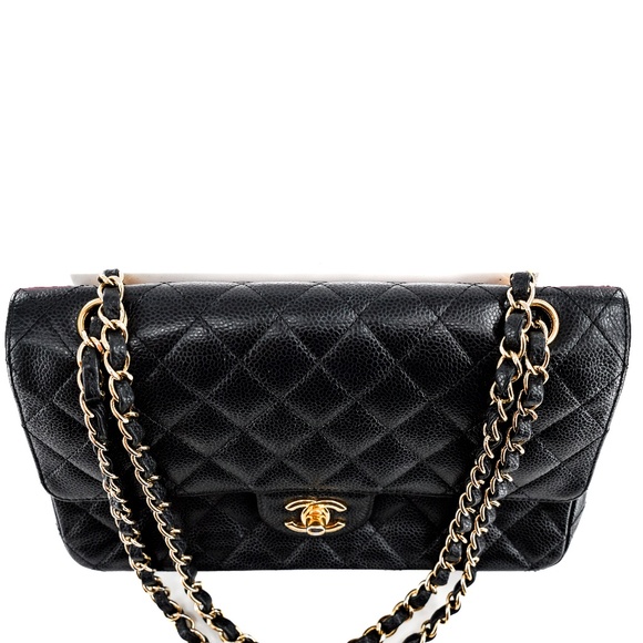 Chanel Quilted Caviar Classic Medium Double Flap Bag - Picture 5 of 6